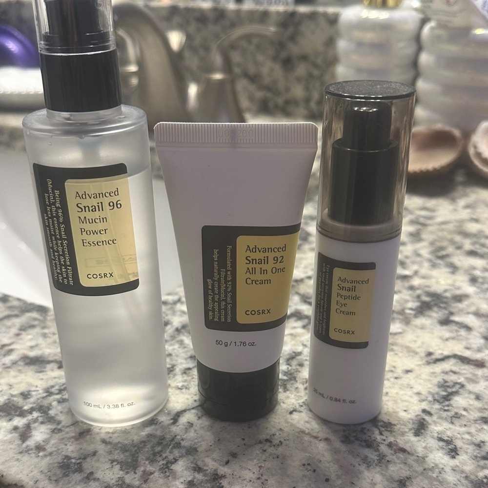 COS Advanced Snail Skincare Trio - Black and White